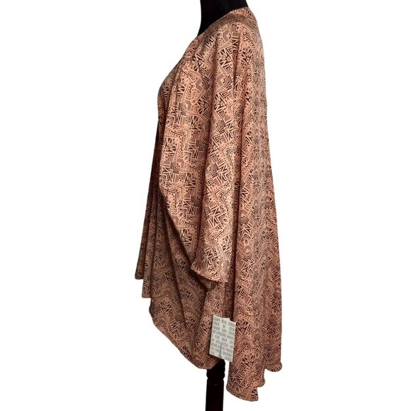 LuLaRoe Size L Lindsay Kimono Cardigan Shrug Open Front Swimsuit Cover Up NEW - Picture 2 of 10